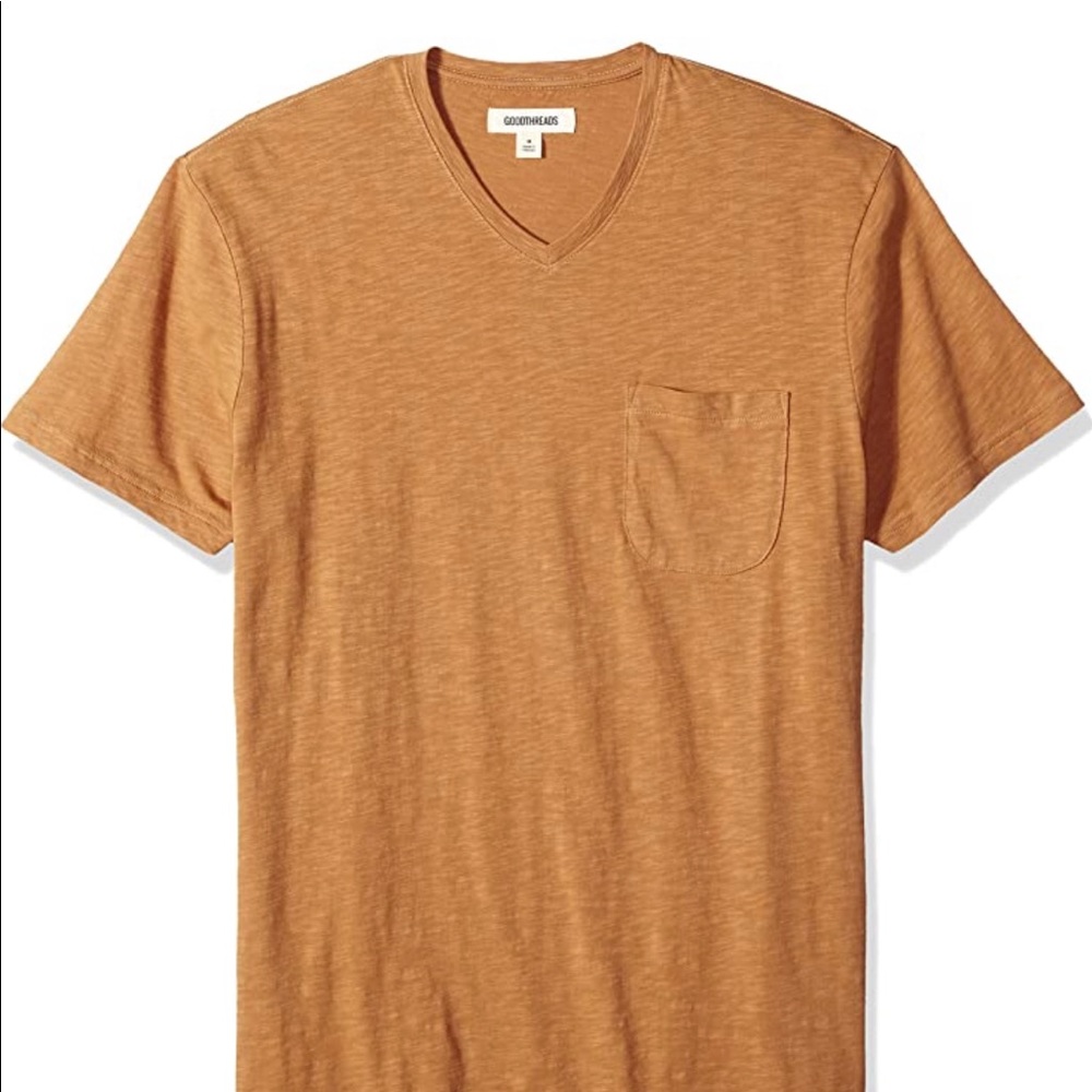 Men's Lightweight Slub V-Neck Pocket T-Shirt